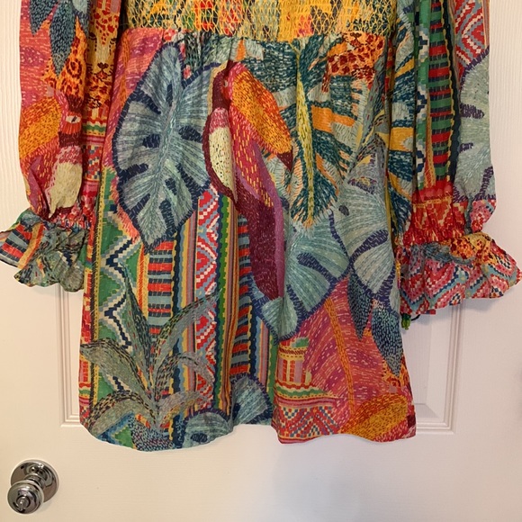 FARM Rio Colorful Patchwork Mini Dress - Picture 5 of 16